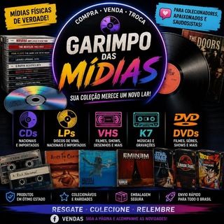 Foto do grupo Mídias Físicas: CD, LP, K7 e VHS, de Música