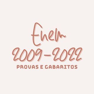 Foto do canal Provas do Enem, de Educação